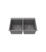 Vogt RANKWEIL GS 30″ x 20″ x 9″ Double Bowl Kitchen Sink KS.30X0.R0XG-61 - Image 2