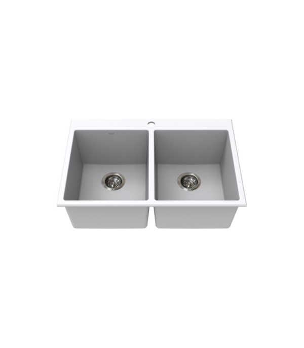 Vogt RANKWEIL GS 30″ x 20″ x 9″ Double Bowl Kitchen Sink KS.30X0.R0XG-61 - Image 5