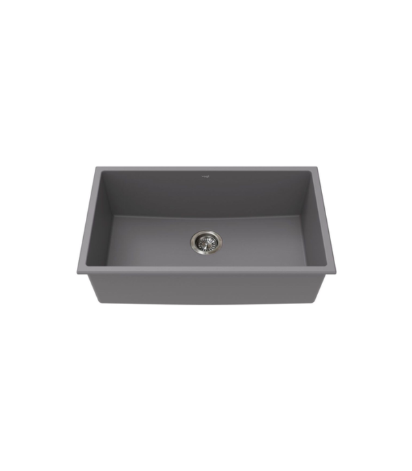 Vogt GRAZ GS 30″ x 18″ x 9″ Vogranite Undermount Single Bowl Kitchen Sink KS.30X8.G0XG-61 - Image 2