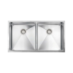 Vogt Volker 18R 34" x 18" x 10" Double Kitchen Sink KS.3418.V18R-63