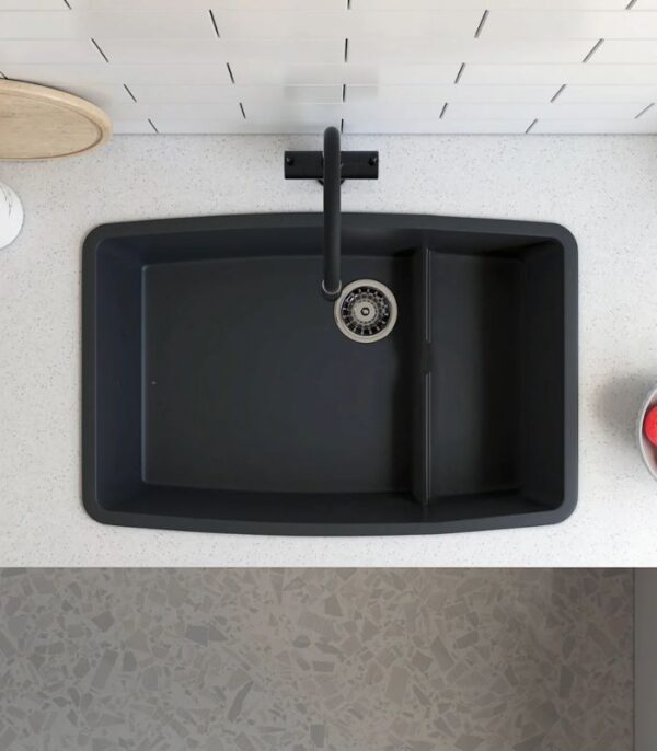 Bain Signature Clyde Granite Kitchen Sink  Black - Image 3