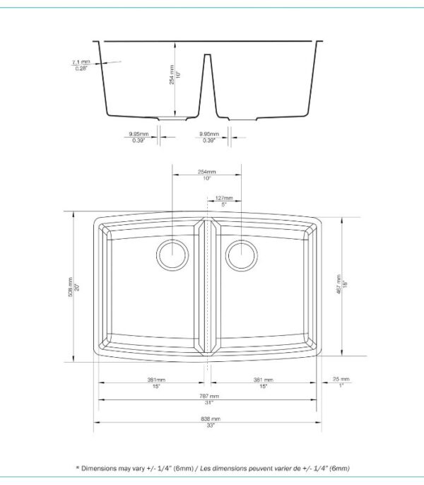 Bain Signature Bonnie  Kitchen Sink KS1-GT-BL-33 - Image 2