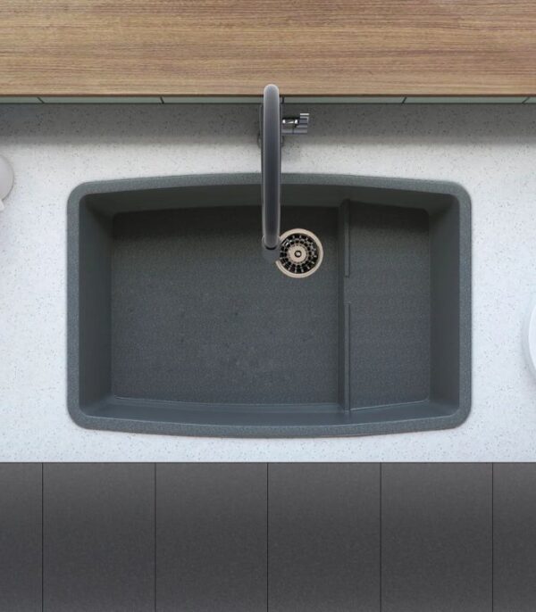Bain Signature Clyde Granite Kitchen Sink Grey - Image 2