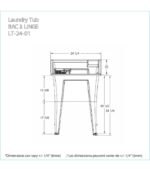 Bain Signature Fiona 24 Laundry Tub Kit LT-24-01 - Image 5