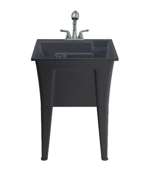 Bain Signature Fiona Black Laundry Tub Kit LT-24-01-BLK - Image 2
