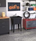 Bain Signature Fiona Black Laundry Tub Kit LT-24-01-BLK