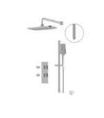Aquabrass MiamiBox 2-Way Non-Shared Shower Trim Set MIAMIBOX01G