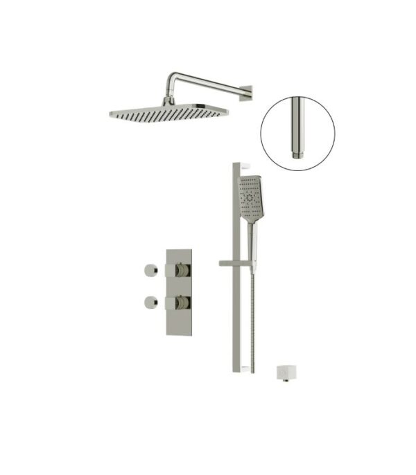 Aquabrass MiamiBox 2-Way Non-Shared Shower Trim Set MIAMIBOX01G - Image 4