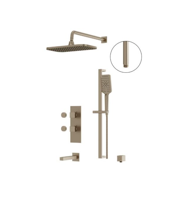 Aquabrass MIAMIBOX MIAMIBOX02 3-Way Shared Shower System - Image 3