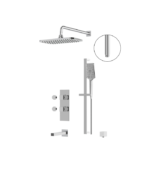 Aquabrass MIAMIBOX MIAMIBOX02 3-Way Non-Shared Shower System MIAMIBOX02G