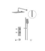 Aquabrass MIAMIBOX MIAMIBOX02 3-Way Shared Shower System