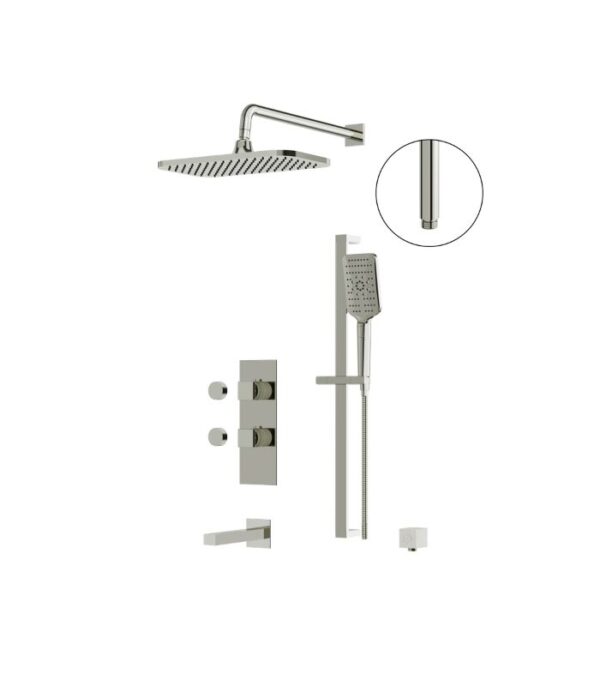 Aquabrass MIAMIBOX MIAMIBOX02 3-Way Shared Shower System - Image 4