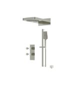 Aquabrass MIAMIBOX04 3-Way Non-Shared Shower System Solid Brass Square Trim MIAMIBOX04G - Image 4