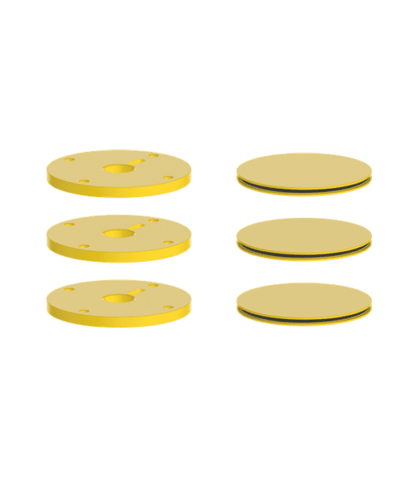 Vogt Mond Colour Accents for High-Flow Valve with 2 Stops and Round Handles Bathroom Fixture Accent MRC16 - Image 7