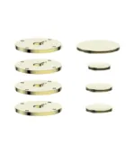 Vogt Mond Shower Set Accent Pieces for 3/4-inch Cross/Crescent Handles MRC25 - Image 3