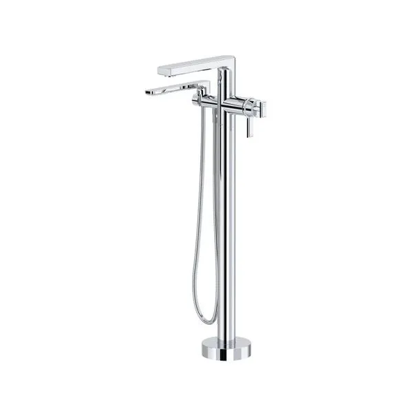 Manifesto™ Thermostatic Single Hole Floor Mount Tub Filler Trim - Chrome _ Model