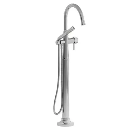Momenti™ Thermostatic Single Hole Floor Mount Tub Filler Trim With C-Spout - Chrome