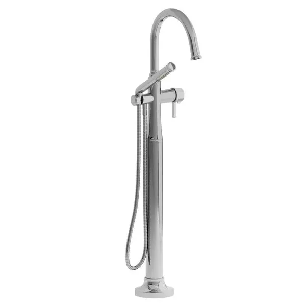 Momenti™ Thermostatic Single Hole Floor Mount Tub Filler Trim With C-Spout - Chrome