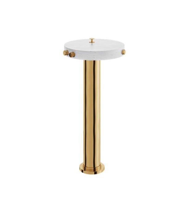 Aquabrass MARMO CL85BC Floor Mount Tub Filler White Carrara Marble - Image 6