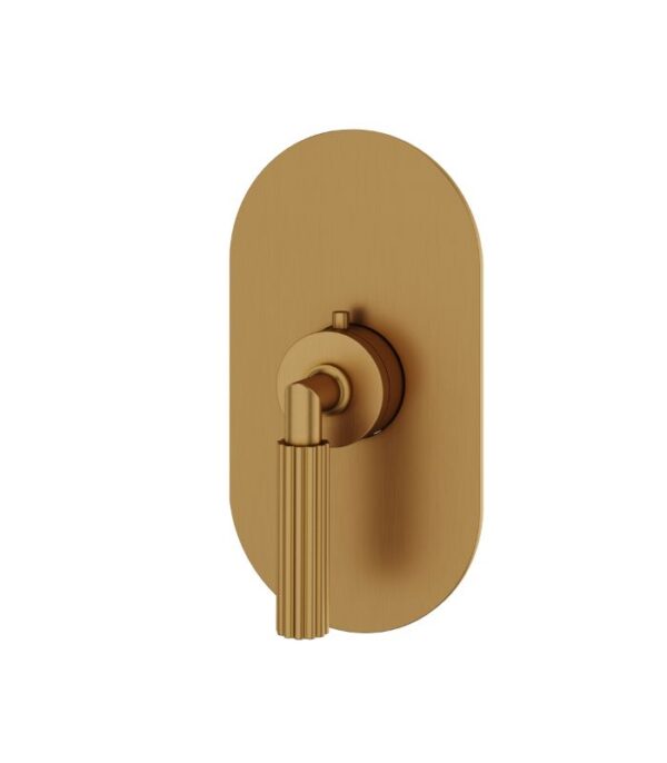 Aquabrass Montebello Round Trim Set for Shut-Off Thermostatic Valve R3049 - Image 6