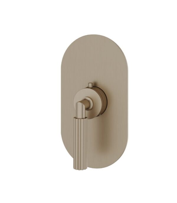 Aquabrass Montebello Round Trim Set for Shut-Off Thermostatic Valve R3049 - Image 2