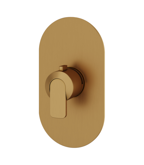 Aquabrass C67 Round Thermostatic Valve Trim Set  R3067BBC - Image 2