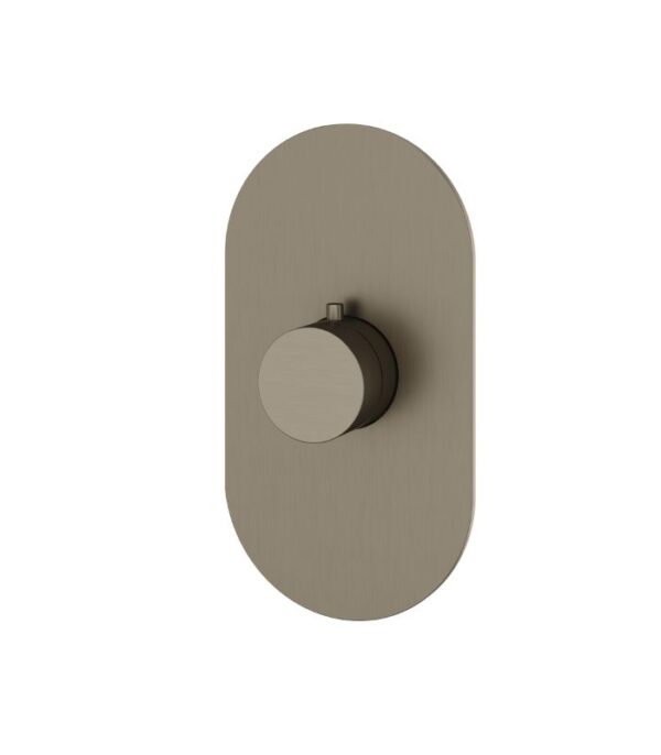 Aquabrass ROUND TRIM SET 4 1/4" x 7 7/8" x 1/8" Shower Trim Set Variable Finish R3095 - Image 5