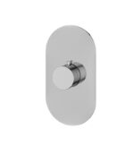 Aquabrass ROUND TRIM SET 4 1/4" x 7 7/8" x 1/8" Shower Trim Set Variable Finish R3095