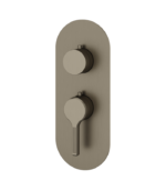 Aquabrass Ariston 1-Shut-Off Thermostatic Valve Round Trim Set R3147BBC - Image 3