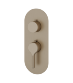 Aquabrass Ariston 1-Shut-Off Thermostatic Valve Round Trim Set R3147BBC - Image 6