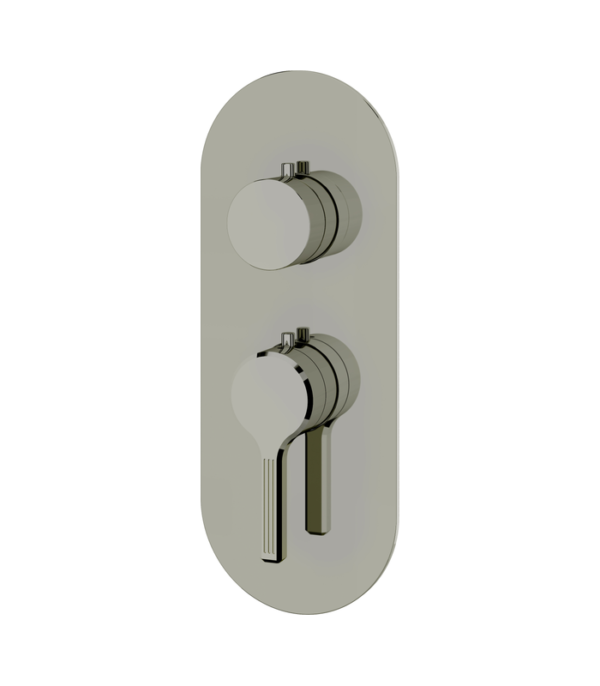 Aquabrass Ariston 1-Shut-Off Thermostatic Valve Round Trim Set R3147BBC - Image 4