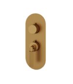 Aquabrass Montebello Round Trim Set for 1 Shut-Off Thermostatic Valve R3149 - Image 6