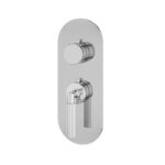 Aquabrass Montebello Round Trim Set for 1 Shut-Off Thermostatic Valve R3149
