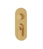 Aquabrass Montebello Round Trim Set for 1 Shut-Off Thermostatic Valve R3149 - Image 7