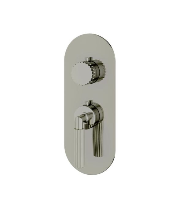 Aquabrass Montebello Round Trim Set for 1 Shut-Off Thermostatic Valve R3149 - Image 4