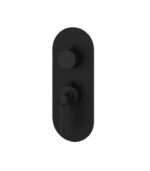 Aquabrass Montecarlo Round Trim Set for 1 Shut-Off Thermostatic Valve R3150 - Image 3