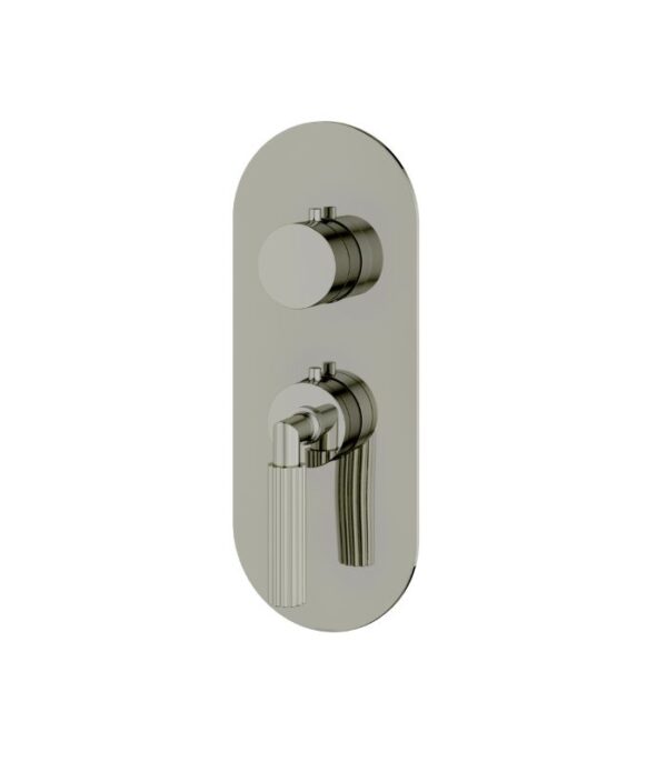 Aquabrass Montecarlo Round Trim Set for 1 Shut-Off Thermostatic Valve R3150 - Image 4