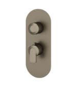 Aquabrass C67 Round Trim Set for 1 Shut-Off Thermostatic Valve  R3167BBC - Image 3