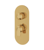 Aquabrass C67 Round Trim Set for 1 Shut-Off Thermostatic Valve  R3167BBC