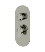 Aquabrass C67 Round Trim Set for 1 Shut-Off Thermostatic Valve  R3167BBC - Image 4