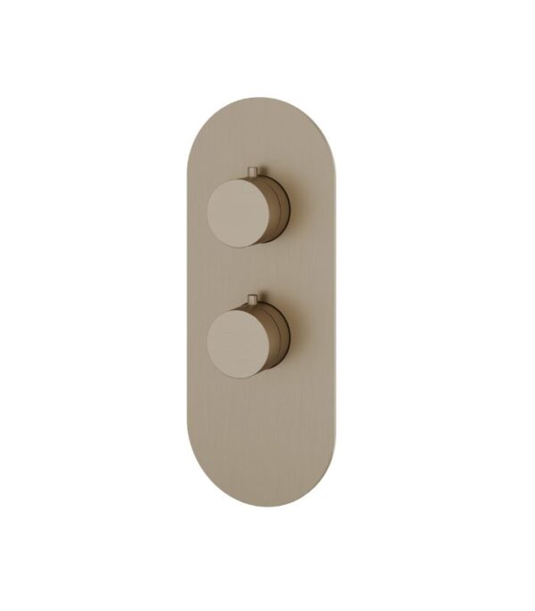 Aquabrass R3195 Round Shower Trim Set 4 1/4" x 11" x 1/8" Variable Finish - Image 2