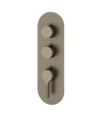 Aquabrass Ariston Round 2-Shut-Off Thermostatic Valve Trim Set R3247BBC - Image 3