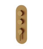 Aquabrass Ariston Round 2-Shut-Off Thermostatic Valve Trim Set R3247BBC - Image 2