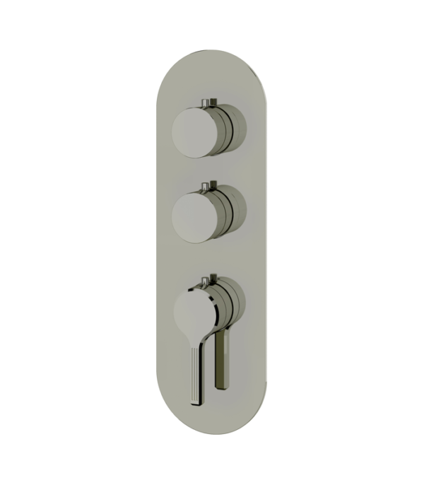Aquabrass Ariston Round 2-Shut-Off Thermostatic Valve Trim Set R3247BBC - Image 4