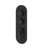 Aquabrass Aria 2-Shut-Off Thermostatic Valve Round Trim Set R3248BBC - Image 5