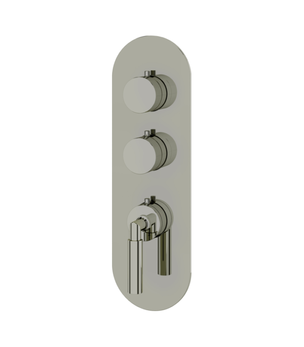 Aquabrass Aria 2-Shut-Off Thermostatic Valve Round Trim Set R3248BBC - Image 4