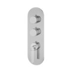 Aquabrass Montebello Round Trim Set for 2 Shut-Off Thermostatic Valve R3249