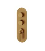 Aquabrass MONTECARLO Round 2 Shut-Off Thermostatic Trim Set R3250 - Image 7