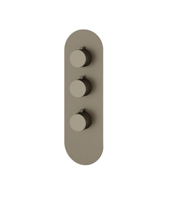 Aquabrass Round 4 1/4" x 13 3/4" x 1/8" Shower Trim Set Variable Finish R3295 - Image 5