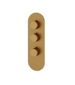 Aquabrass Round 4 1/4" x 13 3/4" x 1/8" Shower Trim Set Variable Finish R3295 - Image 6